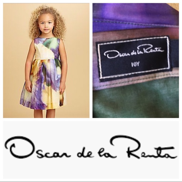 Oscar de la Renta Other - Oscar de la Renta Lulu Frost Watercolor Dress